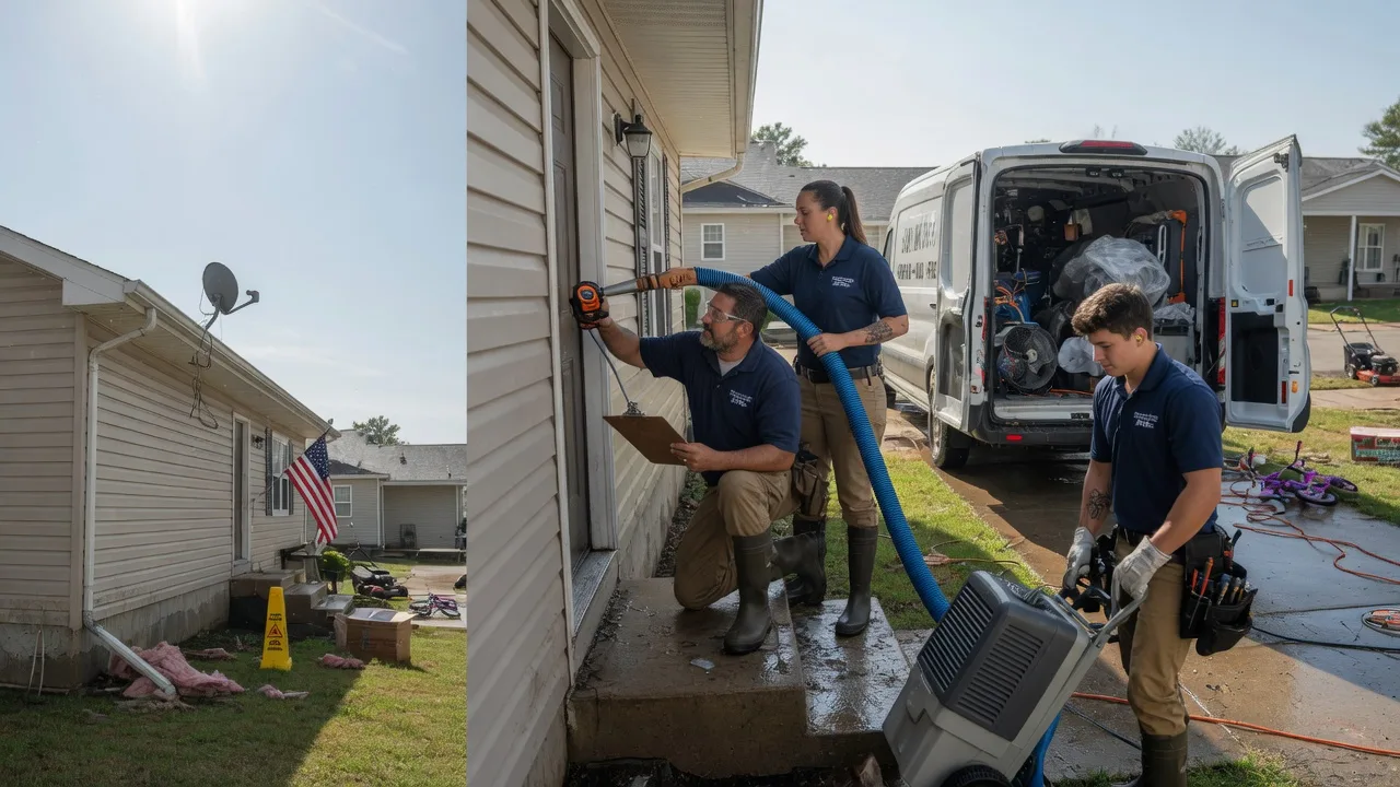 Ceiling Water Damage Restoration in New Harmony, IN near me